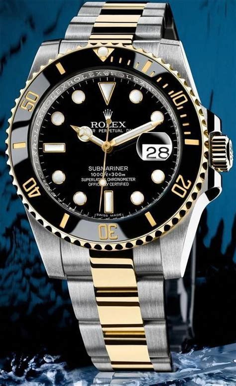 rolex silver gold submariner